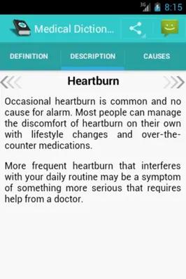 Medical Dictionary android App screenshot 1